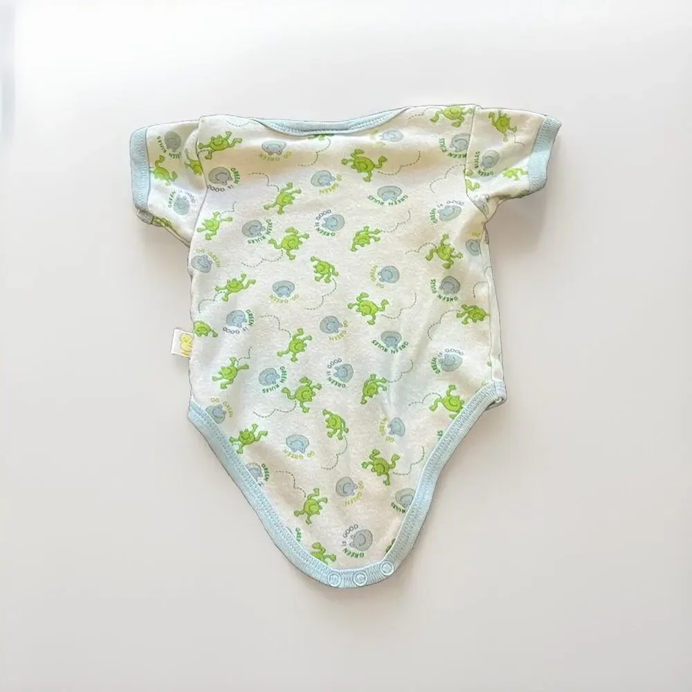 Duck Duck Goose White And Blue 1 Pc Size 3-6 Months boy girl Green Rules